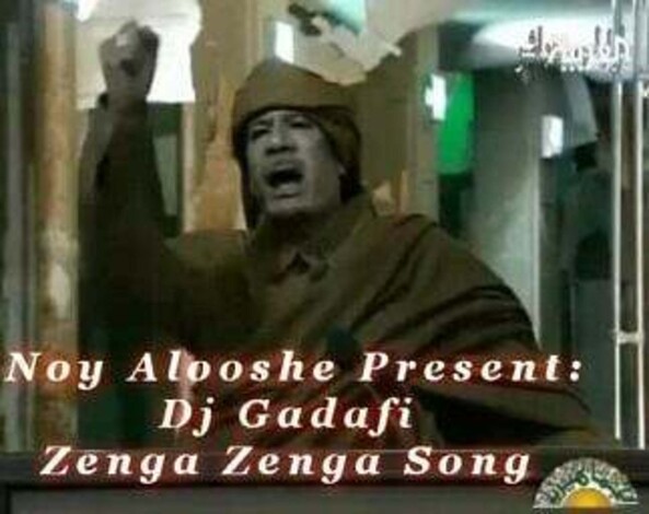 أغنية القذافي "زنجا زنجا" تجذب 400 ألف مستمع خلال يوم واحد (( فيديو الأغنية))