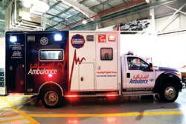 لون سيارات "إسعاف دبي"يحدد درجة خطورة المريض - صور