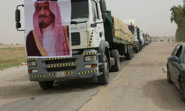 المملكة عطاء بلاحدود..اربع محافظات يمنية تستقبلان 117 الف سلة غذائية من مركز الملك سلمان