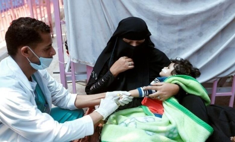الصليب الأحمر: 850 ألف حالة إصابة بالكوليرا في اليمن بحلول نهاية العام