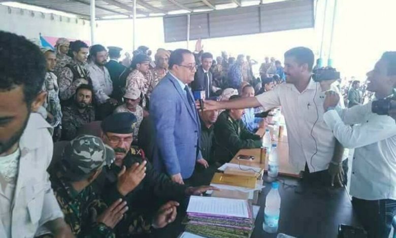 بحضور المحافظ الخبجي ..اللواء الخامس بمحافظة لحج يحتفل بتخرج دفعة جديدة من قوات الأمن