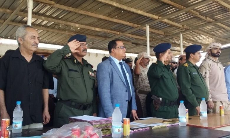 احتفال عسكري مهيب بمناسبة تخرج الدفعة الأولى من الأمن العام بلحج