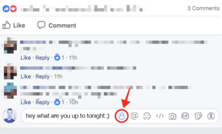 فيس بوك تختبر “التعليقات السرية” التي يراها البعض فقط