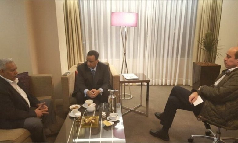 الأمين العام للحزب الناصري يبحث مع المبعوث الأممي التطورات الراهنة في اليمن