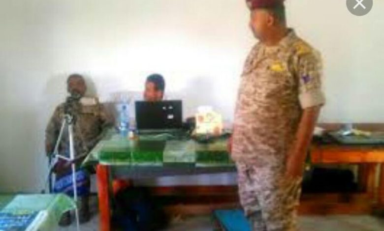 لجنة البصمة الإلكترونية تنتهي من العمل في معسكر اللواء 115 مشاه بلودر