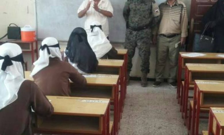 لحج: الربيعي يتفقد أفراد قوات الحزام الأمني اثناء تأمينهم الإمتحانات في مجمع السعيد