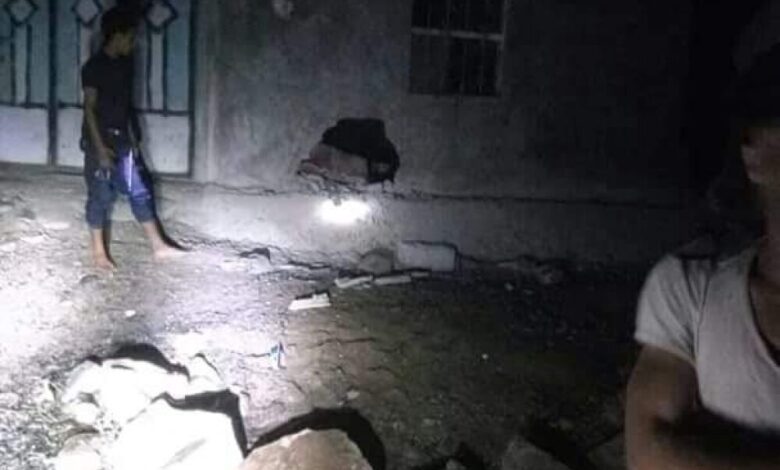 هجوم بقذيفة اربيجي استهدف منزل مواطن بالضالع