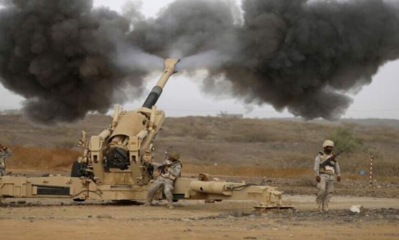 مدفعية التحالف تقصف مليشيا الحوثي بـ رازح