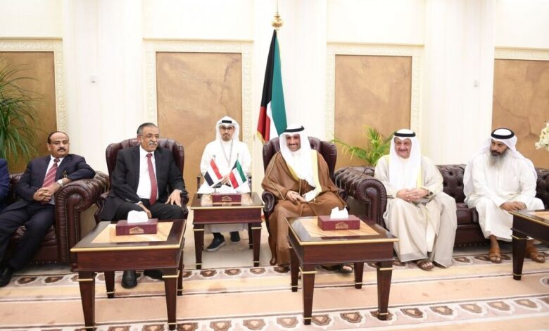 نائب رئيس مجلس النواب يلتقي رئيس مجلس الامة الكويتي