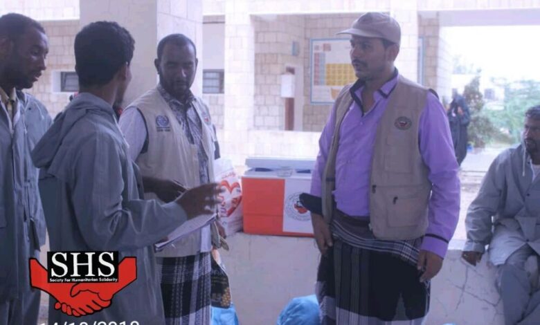 جمعية التكافل الإنساني تنفذ  خطة طارئة لمواجهة إعصار لبان بمديريتي سيحوت والمسيلة بالمهرة