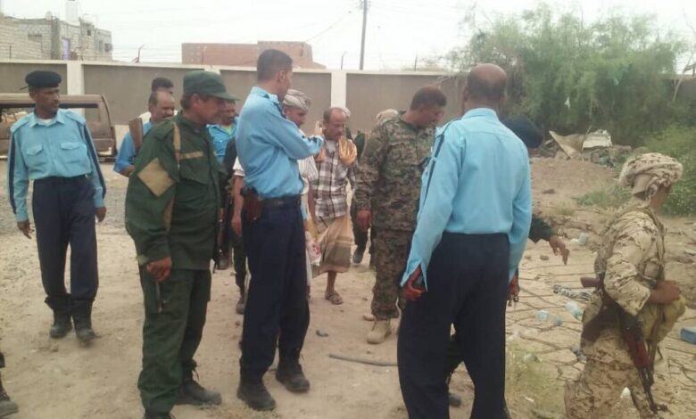 مدير أمن لحج العميد صالح السيد يزور مراكز الأمن في المحافظة