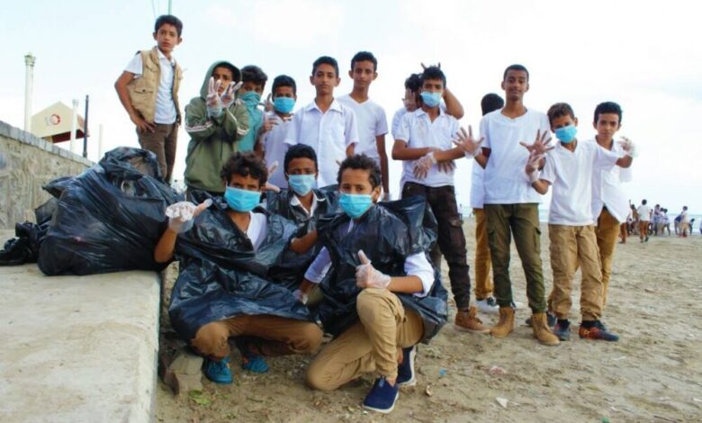 بدعم UNEP حملة توعية وتنظيف في جولدمور عدن في إطار الحملة العالمية (بحار نظيفة)