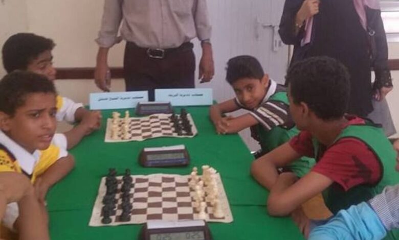 مشاركة مديرية الشيخ عثمان في بطولة لعبة  الشطرنج لمنتخبات المديريات للتعليم الأساسي