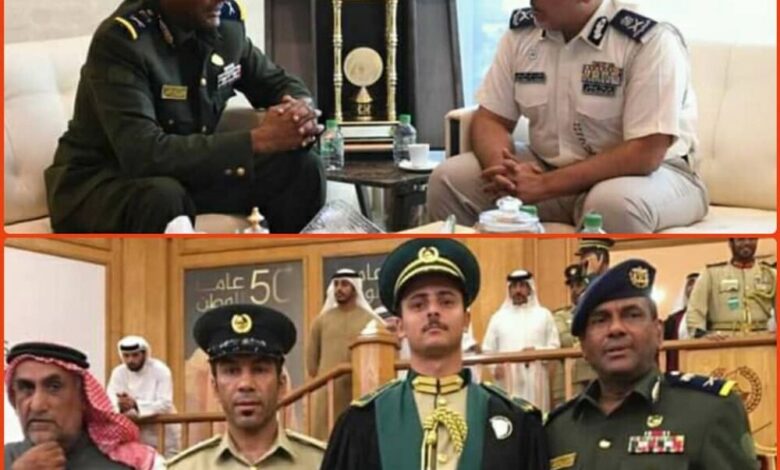 الفقير يشارك في احتفالية اليوبيل الذهبي للتدريب في شرطة دبي ويلتقي نائب القائد العام لشرطة أبوظبي