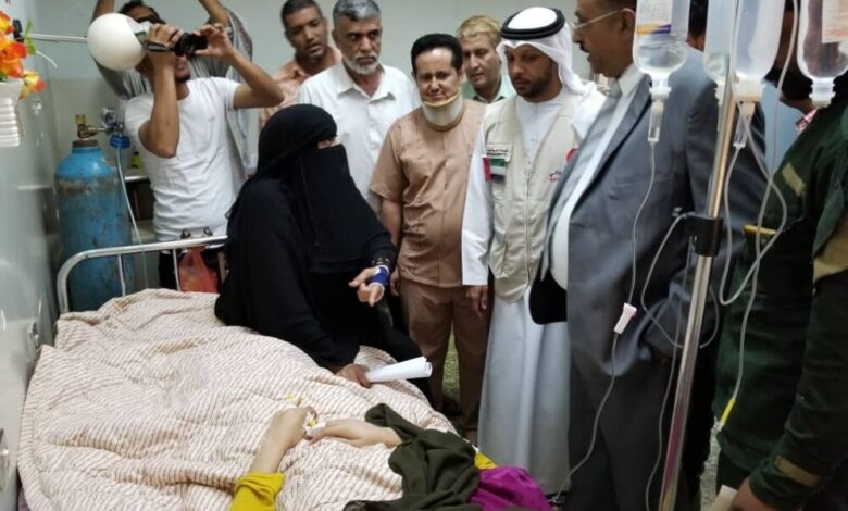 الهلال الأحمر الإماراتي يتكفل بعلاج طفلة جريحة من محافظة لحج