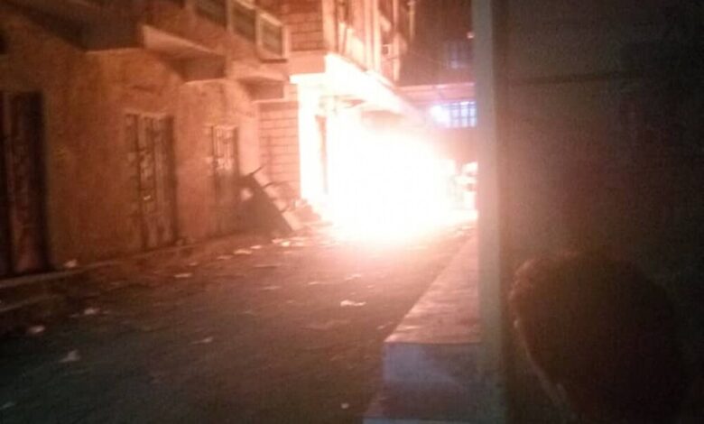 حريق بمطعم شعبي بالشحر محافظة حضرموت وإصابة شخصين 