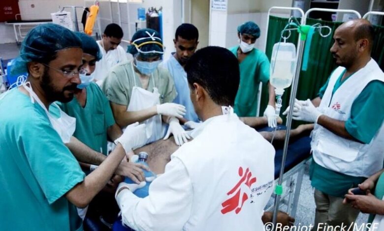 أطباء بلا حدود: مقتل 5 مدنيين وإصابة 91 نتيجة المواجهات الأخيرة بتعز