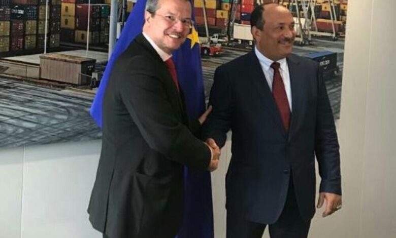 بحث التعاون الصناعي والاستثماري بين اليمن والاتحاد الأوروبي
