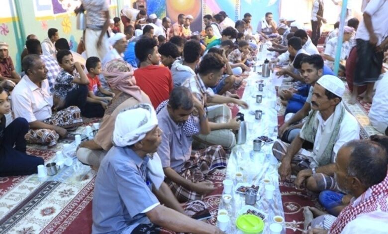 فريق التضامن بشهارة في سحيل سيئون ينظم إفطار صائم وأمسية رمضانية