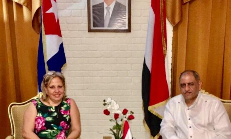 السفير ناشر يبحث مع نائبة وزير خارجية كوبا العلاقات الثنائية بين البلدين