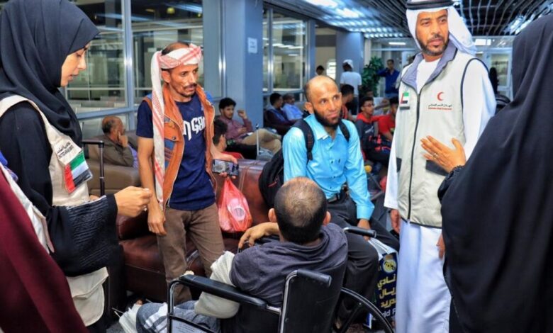 مغادرة 31 جريح للعلاج في الهند على نفقة دولة الإمارات