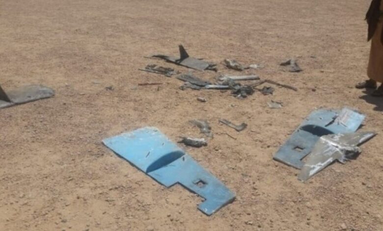 "الجوف"الجيش الوطني يسقط طائرة مسيرة لمليشيا الحوثي