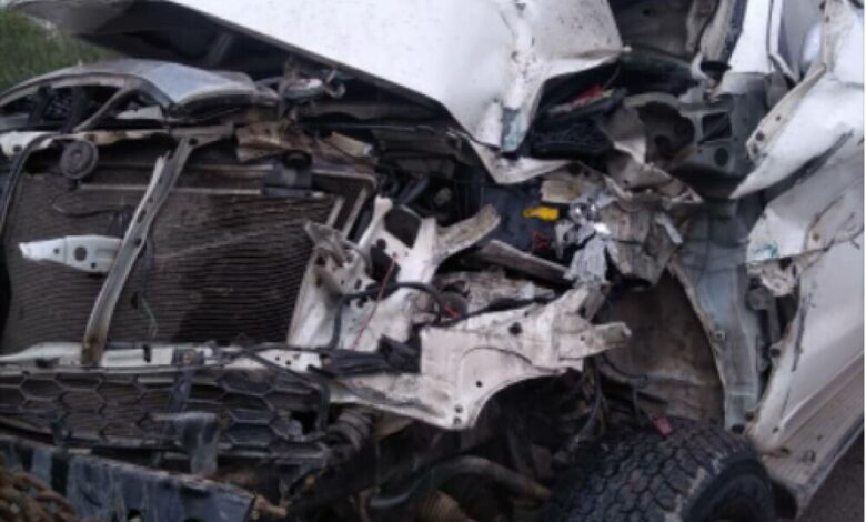 اصابة الشيخ حسين برجش بحادث مرور