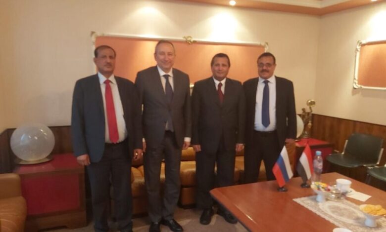 السفير اليمني بموسكو يلتقي إدارة التعاون الدولي الروسية