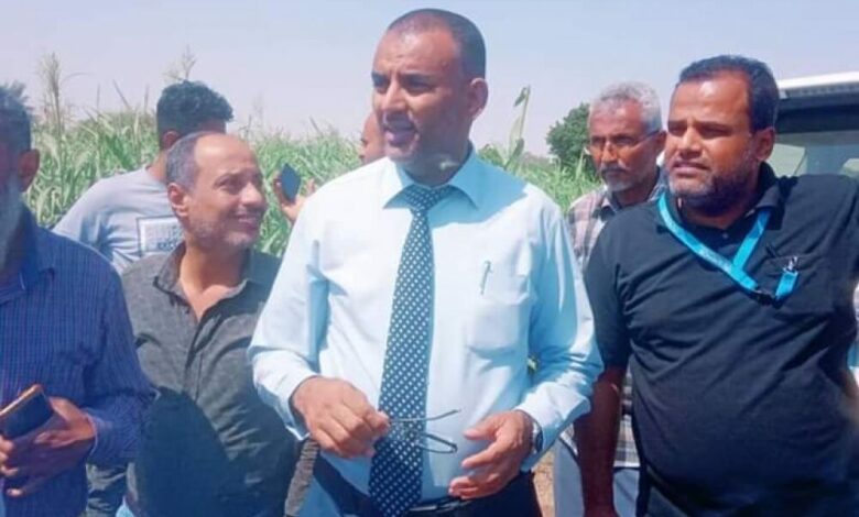 مدير مياه عدن م.فتحي السقاف يتفقد موقع مشروع مياه البساتين بمديرية دار سعد