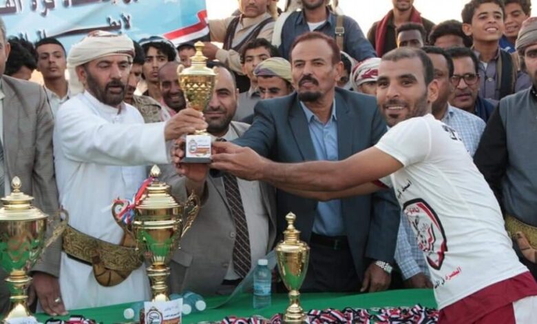 مأرب : حريب تحرز كأس بطولة أبطال المديريات لكرة القدم للفرق الشعبية