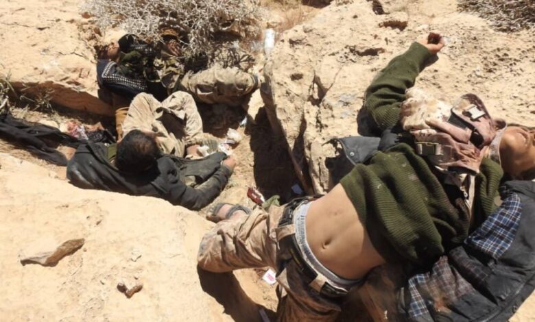جبهة نهم :هجوم مضاد للجيش يوقع العشرات من الحوثيين مابين قتيل وجريح