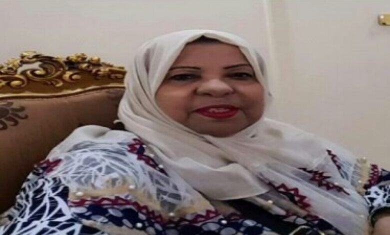 سفيرة النوايا الحسنة -رئيسة اتحاد نساء اليمن بابين تبعث برقية عزاء لاسرة الفقيد محمدعوض القنبلة