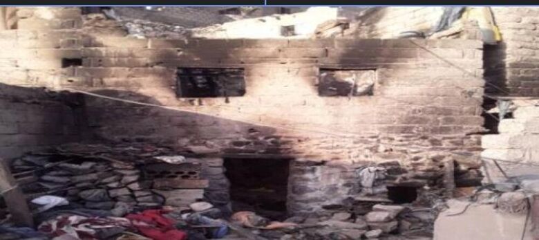 مجهولون يحرقون منزل بما فيه من سكان نتج عنه وفاة 4 أطفال أشقاء غربي تعز