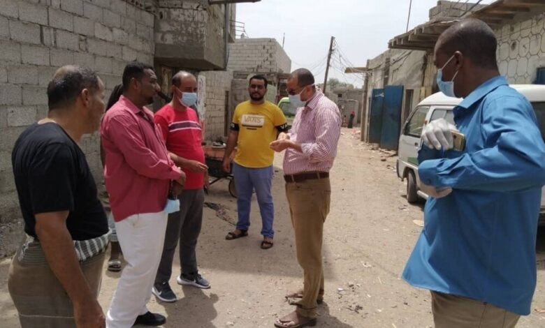 بجنف وباخبيره ومنظمة ادرا في زيارة لتنفيذ عدد من المشاريع في الصرف الصحي في منطقة الشرقية بدار سعد بعدن
