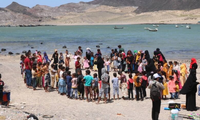 يوم مشهود لمبادرة ايحاء لأطفال ساحل عمران بمديرية البريقة في عدن