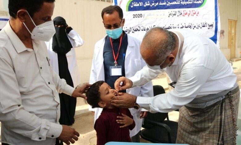 الوكيل الكثيري يدشن الحملة التكميلية للتحصين ضد مرض شلل الأطفال بمديريات وادي حضرموت والصحراء