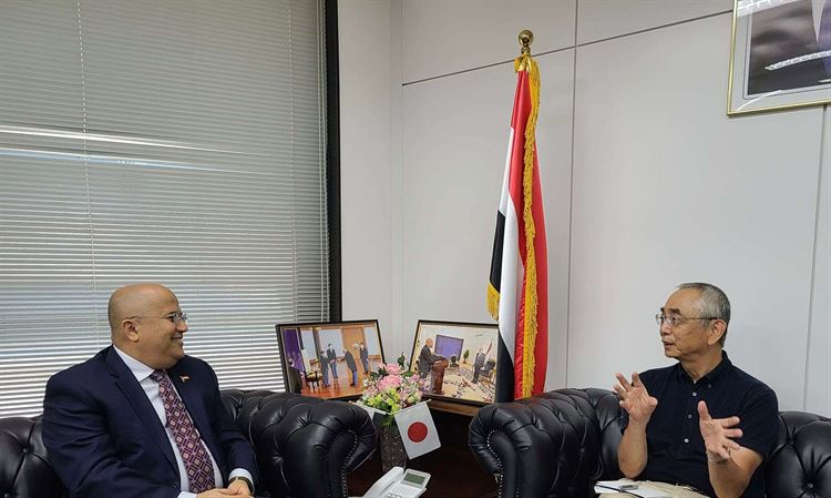 سفير اليمن لدي اليابان يلتقي رئيس جمعية الصداقة اليابانية اليمنية.
