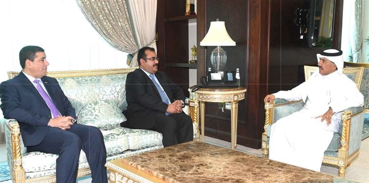 وكيل وزارة الخارجية اوسان العود يلتقي أمين عام وزارة الخارجية القطرية