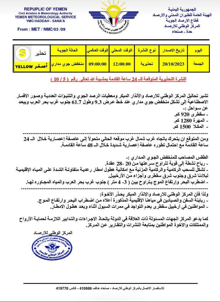 مدير عام خورمكسر يوجه برفع الجاهزية والاستعداد لأي طارئ تحسباً للحالة المدارية " تيج"