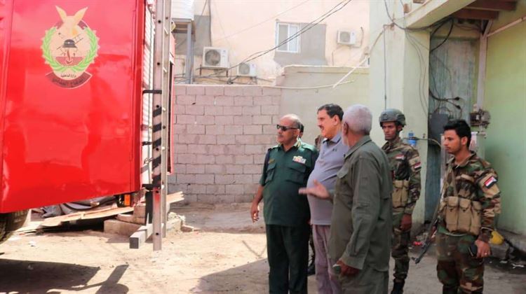 مدير أمن العاصمة عدن يتفقد فرع مصلحة الدفاع المدني بمديرية المنصورة.