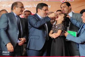 رئيس مجلس الوزراء يدشن حملة التحصين الاحترازية الثانية ضد شلل الأطفال  بالعاصمة عدن