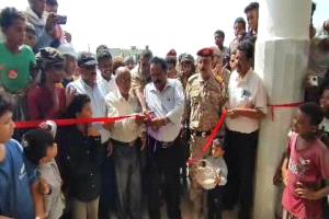 افتتاح مشروع الإنزال السمكي في مدينة بير علي بمديرية رضوم بمحافظة شبوة