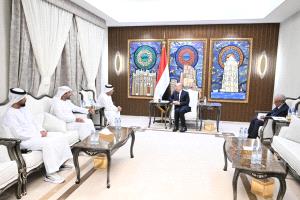 رئيس مجلس القيادة الرئاسي يستقبل  سفير دولة الامارات العربية المتحدة