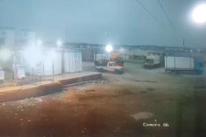 انفجار دبة بترول في شاص مدني يحمل عددا من الركاب بشبوة.. فيديو
