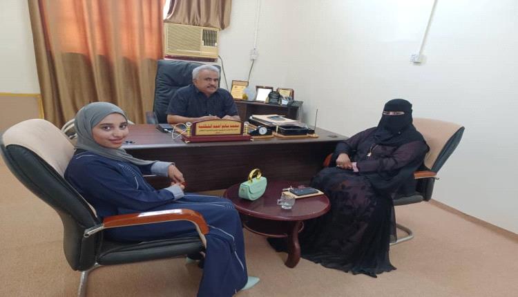 رئيسة مؤسسة امل لرعاية الأيتام تلتقي بمدير عام المعهد المهني بمحافظة عدن