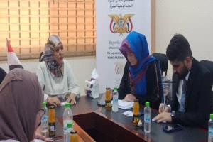 رئيسة اللجنة الوطنية للمرأة تلتقي نائبة رئيس بعثة الأمم المتحدة لدعم اتفاق الحديدة 
