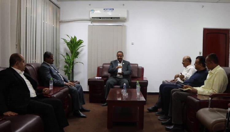 الوزير الزعوري يلتقي نائب وزير التعليم العالي والتدريب المهني عبدربه المحولي.