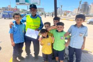 مدارس بيت التعلم الحديثة بالمدينة الخضراء تشارك في فعاليات أسبوع المرور العربي
