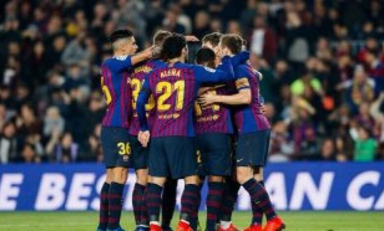 نادي برشلونة يصعد إلى دور الـ16 لكأس ملك إسبانيا بالفوز على كولاترال ليونيسا