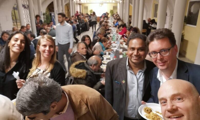 الجالية العربية الإيطالية تنظم مأدبة وحفل إفطار بروما